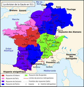 La division de la Gaule en 511