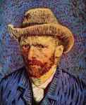Vincent van Gogh,  Autoportrait au chapeau de feutre