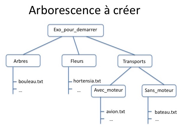 arborescence à créer