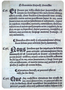 Ordonnance de Villers-Cotterêts, 1539, article 111